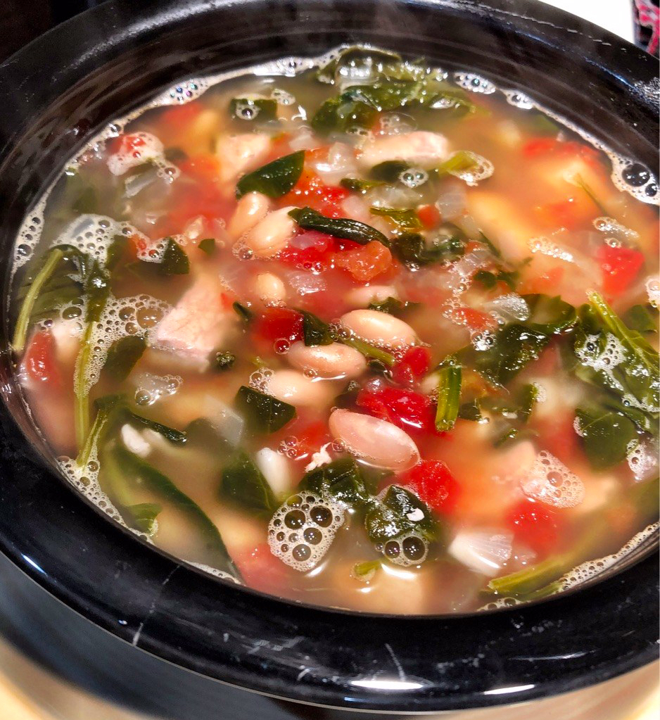 Pork Chops & Spinach&nbsp;Soup